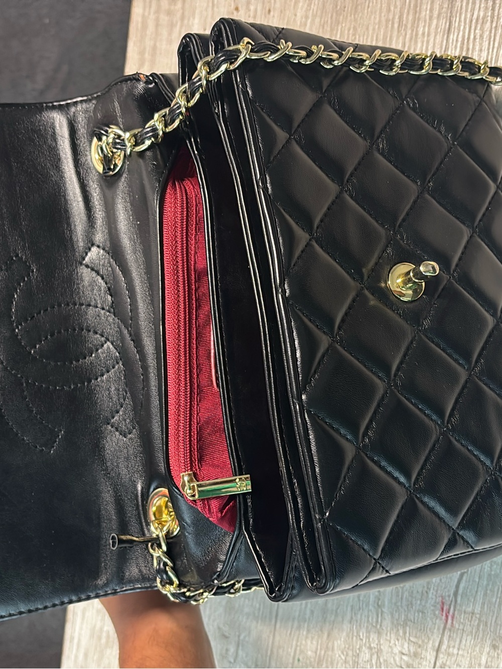 CHANEL Black Quilted Leather Top-Handle Satchel with Gold Hardware - Picture 3 of 10